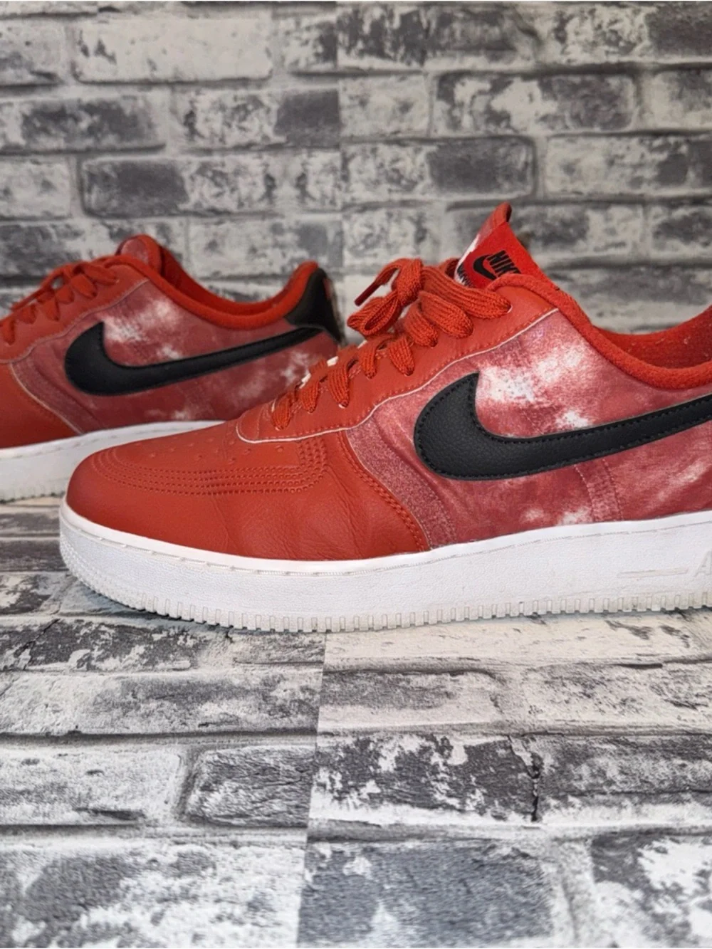 Used Nike Air Force 1 Low ID Nike By You Team Red DN4164-991 Size 11 - Picture 5 of 12